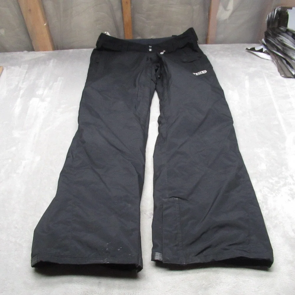 Volcom Snow Pants Mens‎ Large Black Thermonite Insulated Waterproof Slopes 38x33